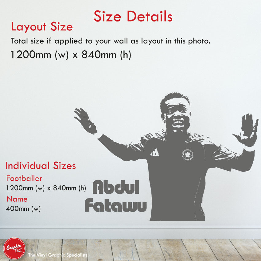 Abdul Fatawu Leicester City Football Wall Art Decal
