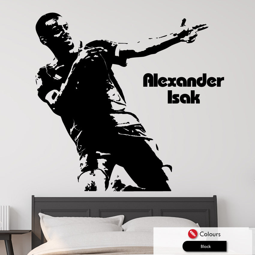 Alexander Isak Liverpool football wall art decal