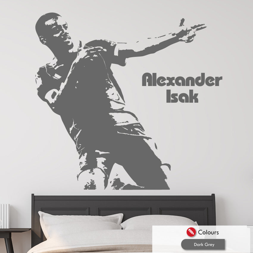 Alexander Isak Liverpool football wall art decal
