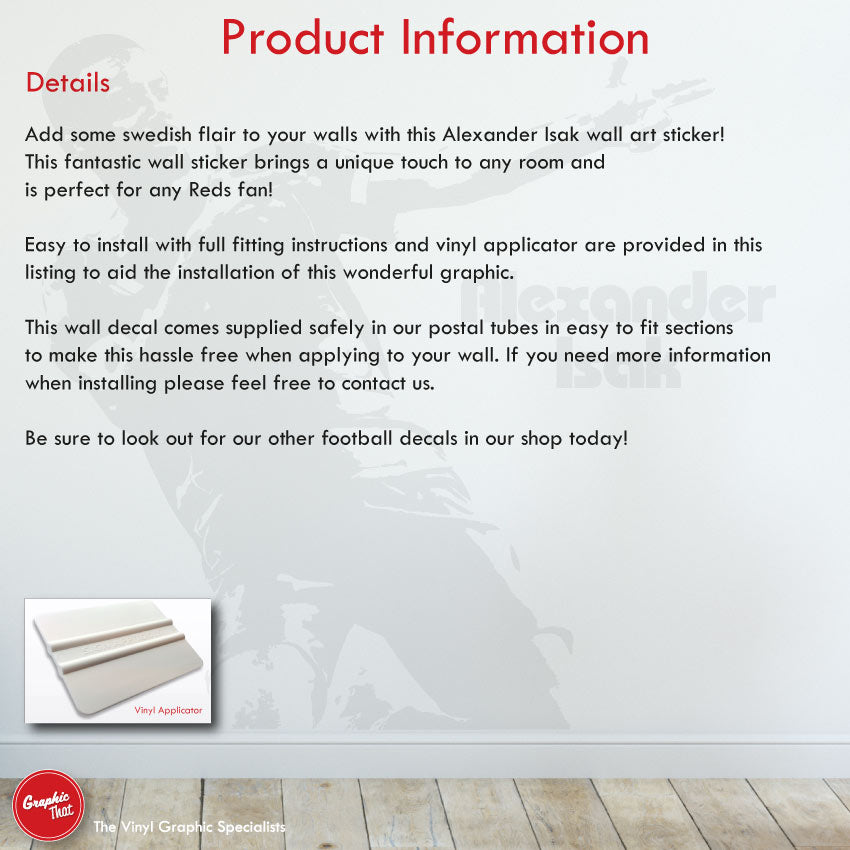 Alexander Isak Liverpool Football Wall Art Sticker