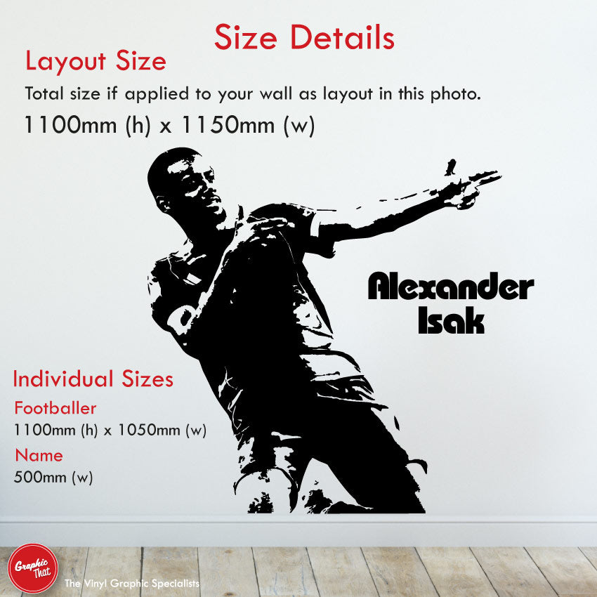 Alexander Isak Liverpool Football Wall Art Sticker