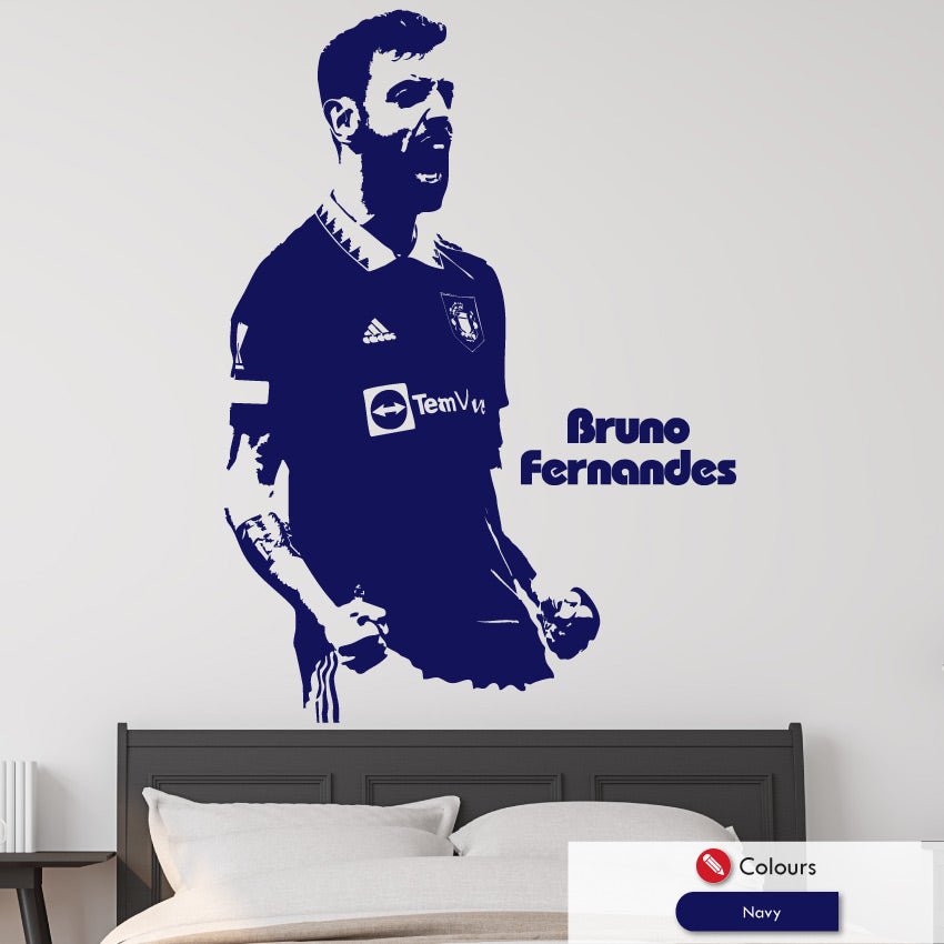 Bruno Fernandes Man Utd Wall Art Decal