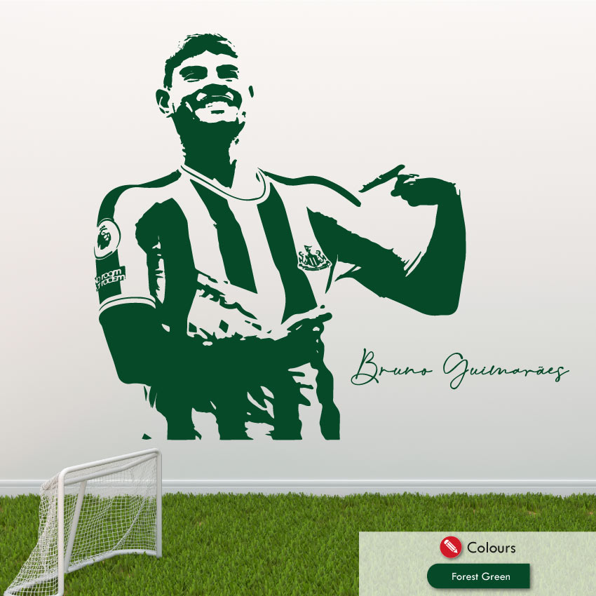Bruno Guimaraes Newcastle Football Wall Sticker