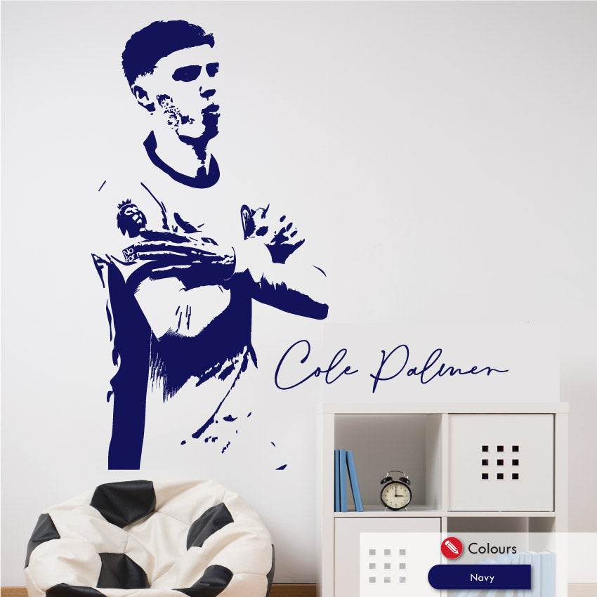 Cole Palmer ice cold celebration chelsea wall art sticker