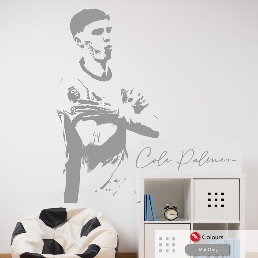 Cole Palmer ice cold celebration chelsea wall art sticker