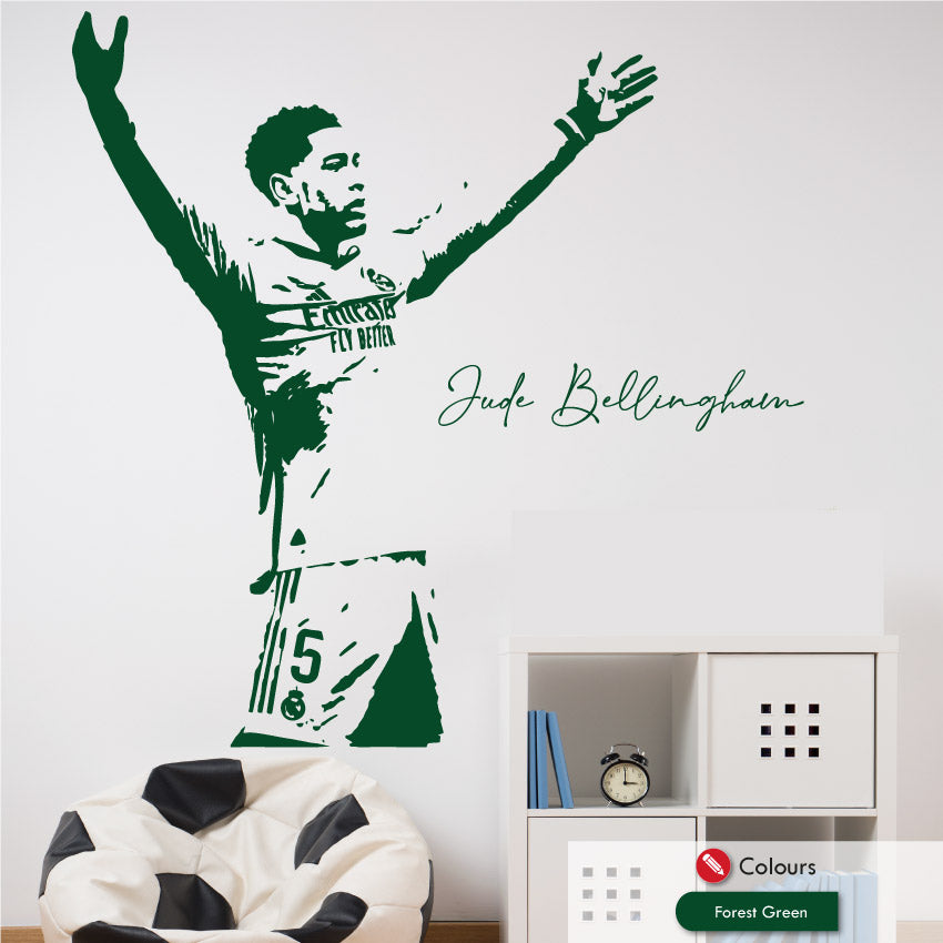 Jude Bellingham celebration wall art sticker