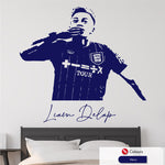 Liam Delap Football wall art sticker in Navy