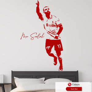 Mo Salah Liverpool Football Wall Art Sticker