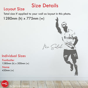 Mo Salah Liverpool Football Wall Art Sticker