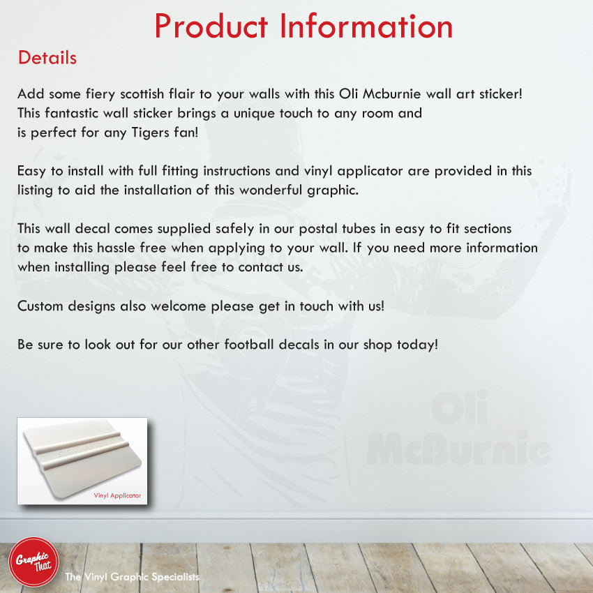 Oli McBurnie Hull City Football Wall Sticker