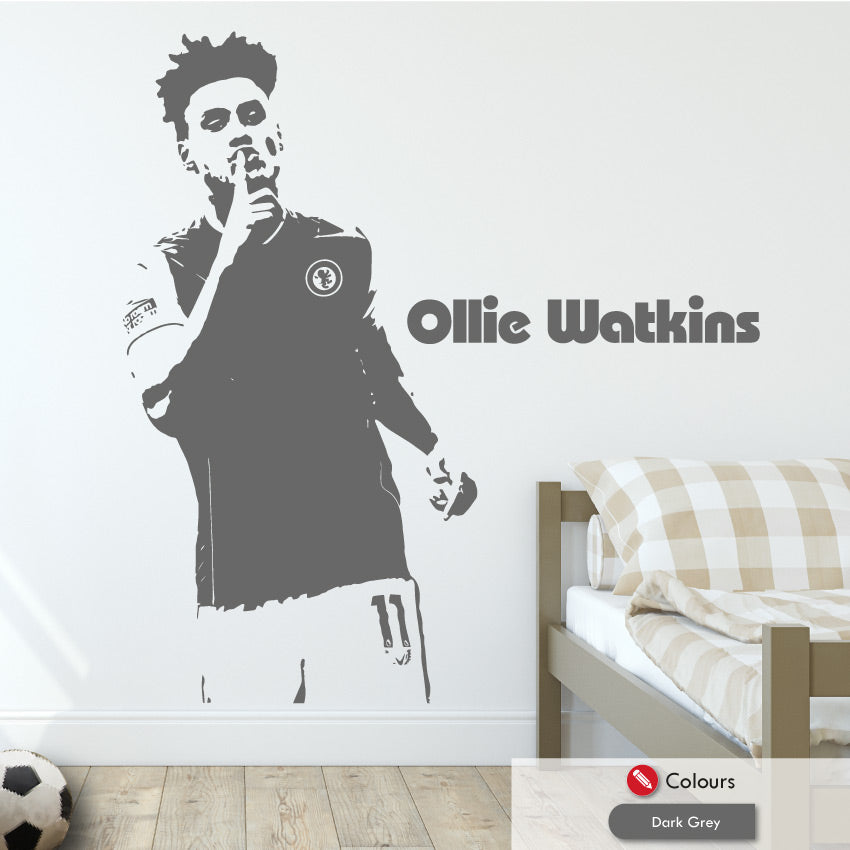 Ollie Watkins Villa Football Wall Art Sticker