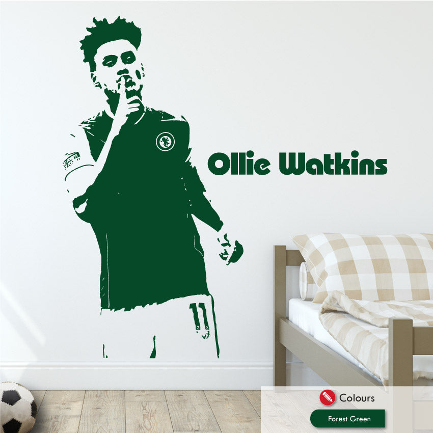 Ollie Watkins Villa Football Wall Art Sticker