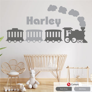 Personalised Steam Train Wall Decal