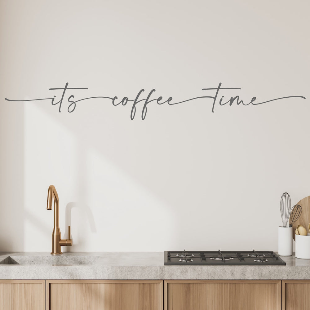 
            
                Load and play video in Gallery viewer, Coffee Time Quote Kitchen Wall Art Sticker
            
        