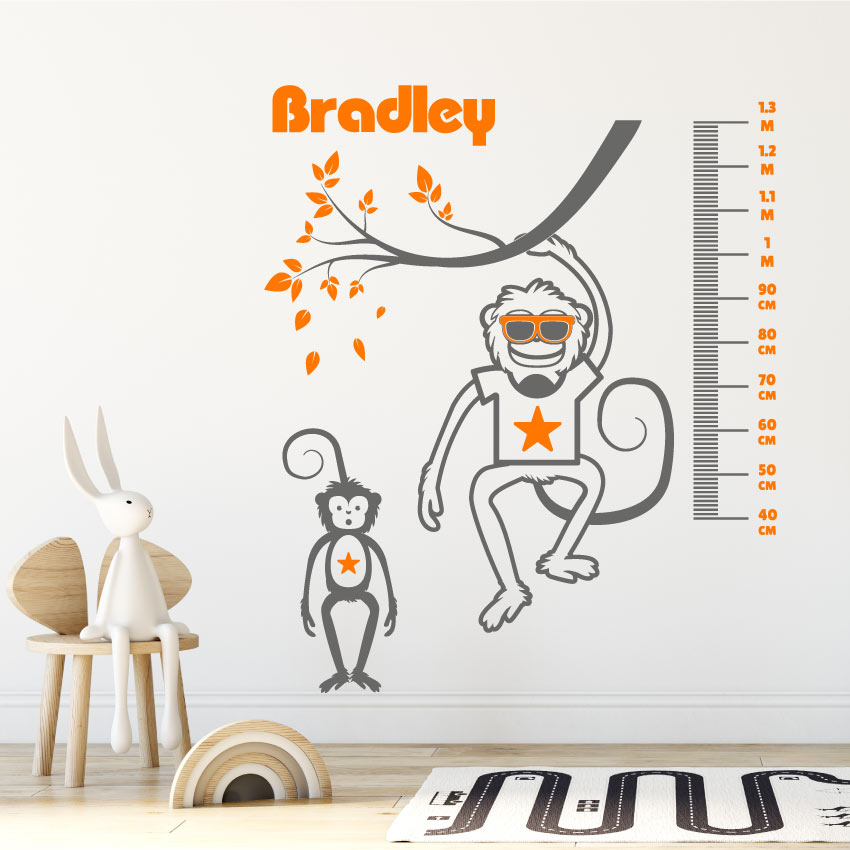 
            
                Load image into Gallery viewer, Animal Height Chart Boys Bedroom Wall Sticker
            
        