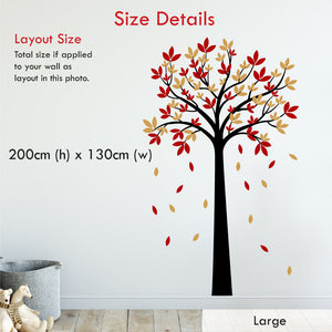 
            
                Load image into Gallery viewer, Autumnal Tree Wall Decal Large Size
            
        