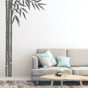 
            
                Load image into Gallery viewer, Bamboo Large Wall Art Decal Dark Grey
            
        
