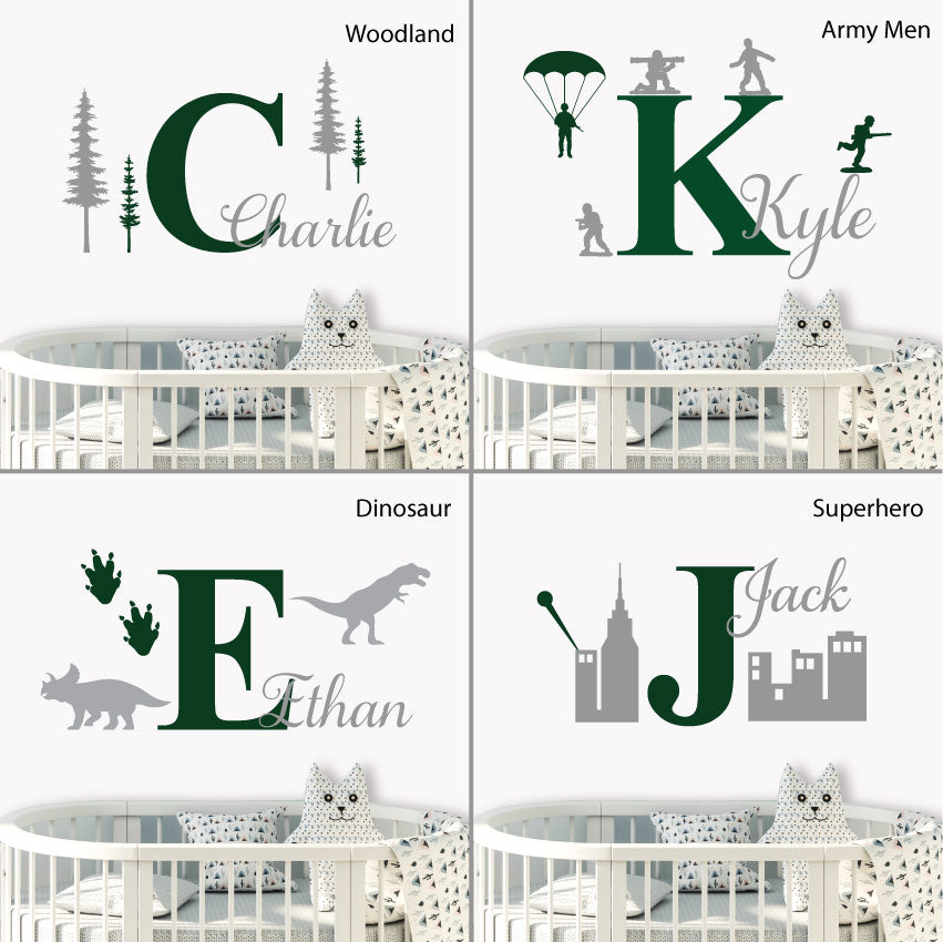 Name & Initial Personalised Wall Sticker