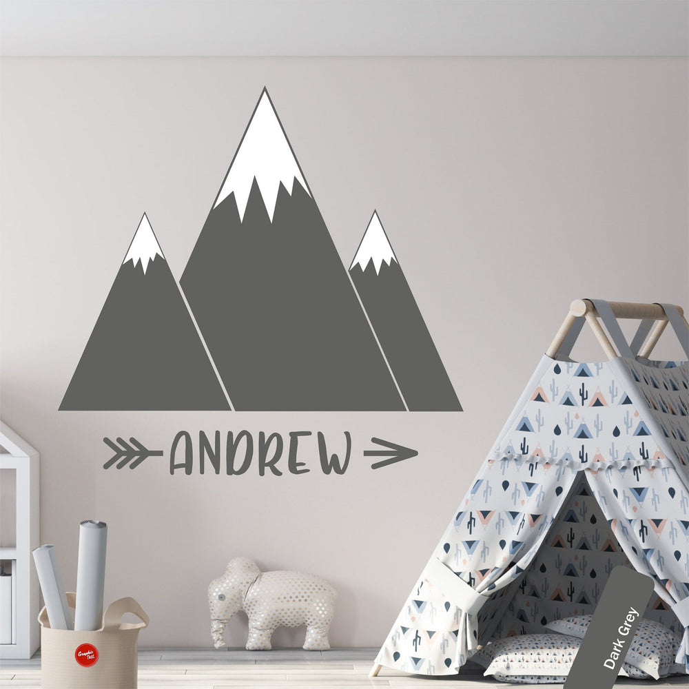 Mountains Personalised Wall Sticker