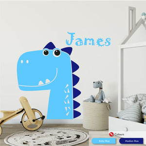 
            
                Load image into Gallery viewer, Cute Dinosaur Personalised Wall Art Sticker
            
        