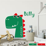 Cute Dinosaur Personalised Wall Art Sticker