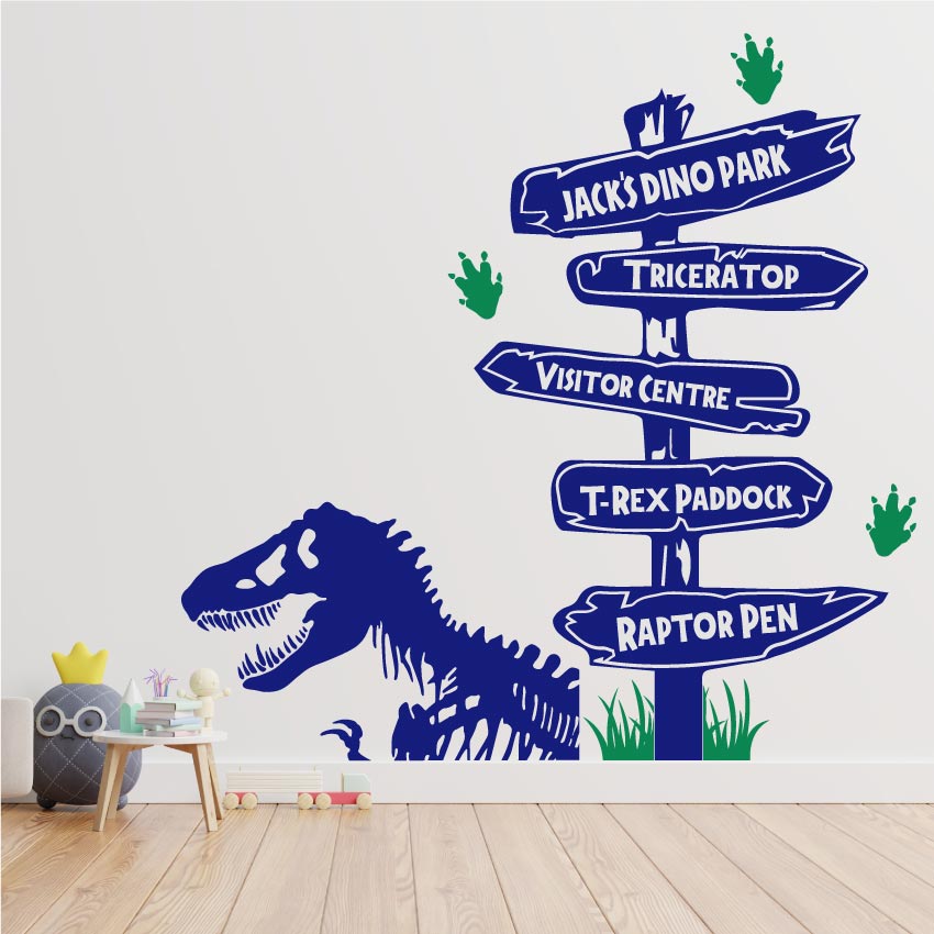 
            
                Load image into Gallery viewer, Dinosaur Personalised Wall Decal
            
        
