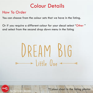 
            
                Load image into Gallery viewer, Dream Big Little One Quote Wall Decal
            
        
