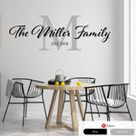 Family Name Personalised Wall Sticker