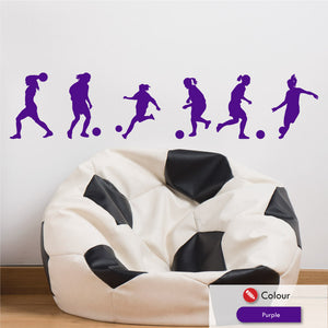 
            
                Load image into Gallery viewer, Female Football Wall Sticker Set
            
        
