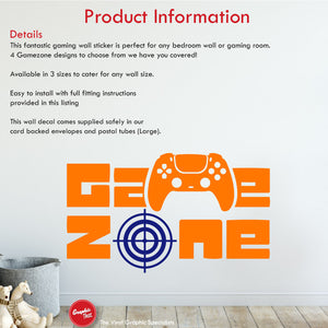 
            
                Load image into Gallery viewer, Game Zone Target Gaming Wall Art Sticker
            
        