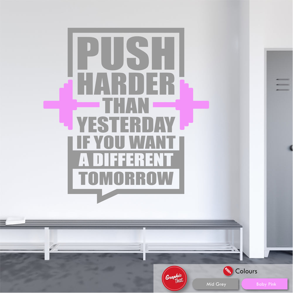 Gym Quote Wall Sticker