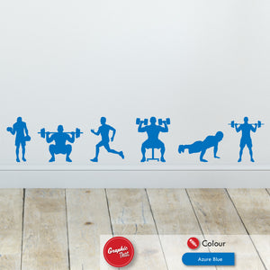 
            
                Load image into Gallery viewer, Gym Wall Sticker Set
            
        