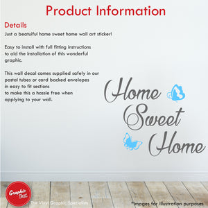 Home Sweet Home Wall Art Sticker