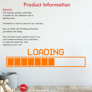 Loading Bar Retro Wall Art Decal Product Information