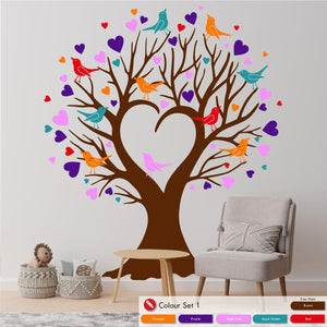 
            
                Load image into Gallery viewer, Love Heart Family Tree Wall Decal
            
        