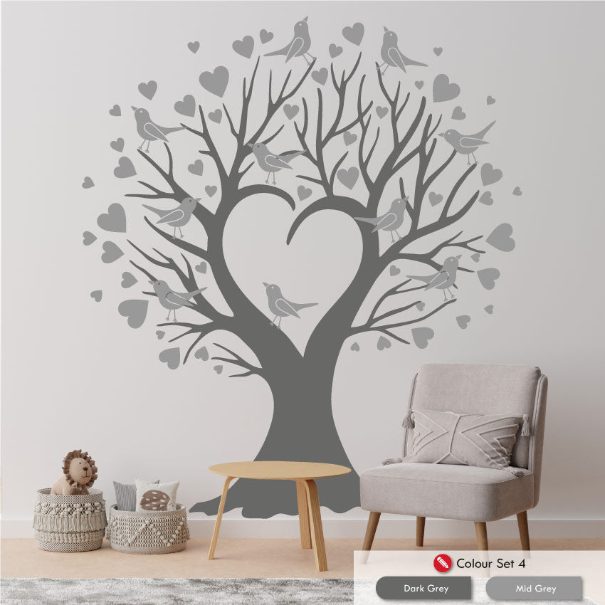 
            
                Load image into Gallery viewer, Love Heart Family Tree Wall Decal
            
        