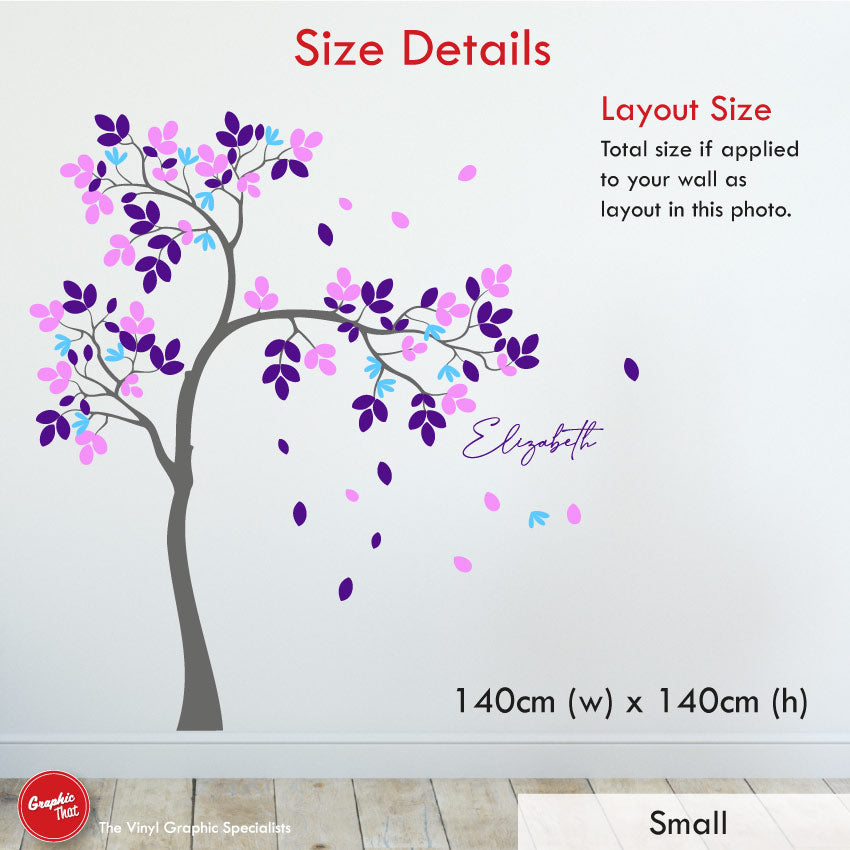 
            
                Load image into Gallery viewer, overhanging personalised wall decal 140cm x 140cm
            
        