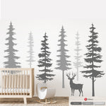 Scandinavian Pine Tree Wall Art Sticker
