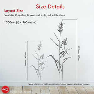 
            
                Load image into Gallery viewer, Reed grass wall decal 
            
        