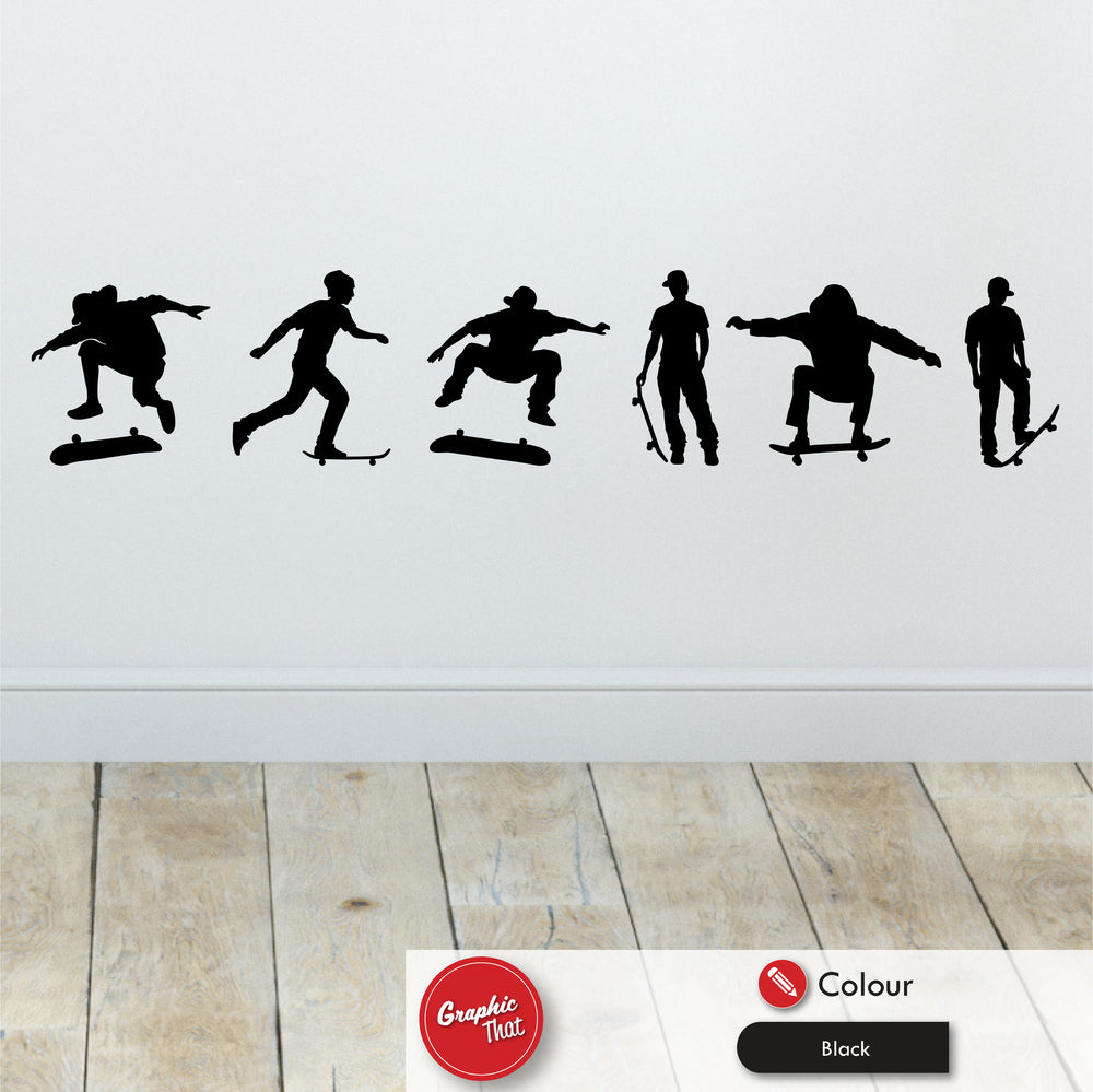 
            
                Load image into Gallery viewer, Skateboarding Wall Sticker Set
            
        
