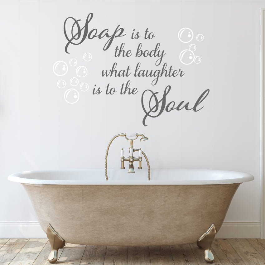 
            
                Load image into Gallery viewer, Bathroom Quote Wall Art Sticker
            
        