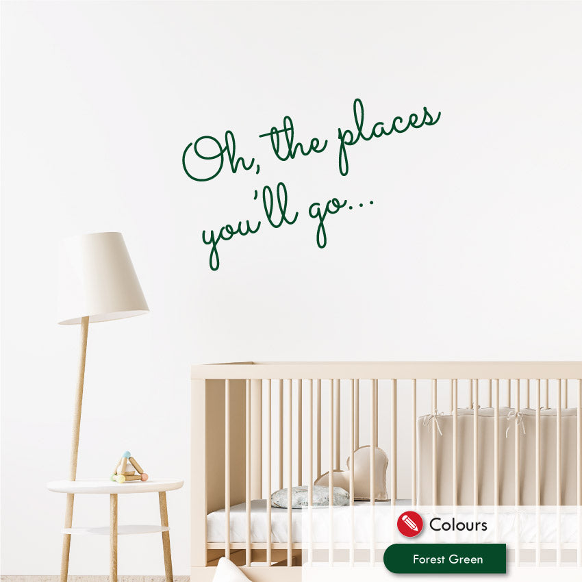 Oh The Places You'll Go Nursery Wall Decal