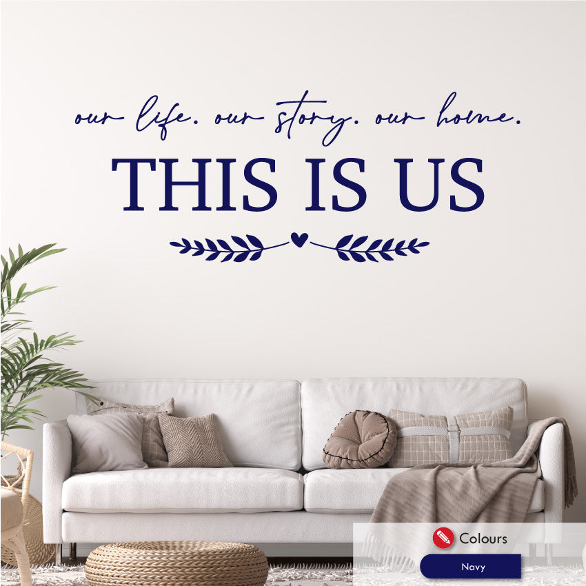 This Is Us Family Quote Wall Decal