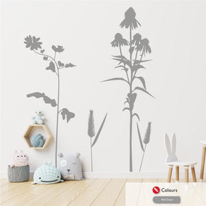 wildflower childrens wall decal
