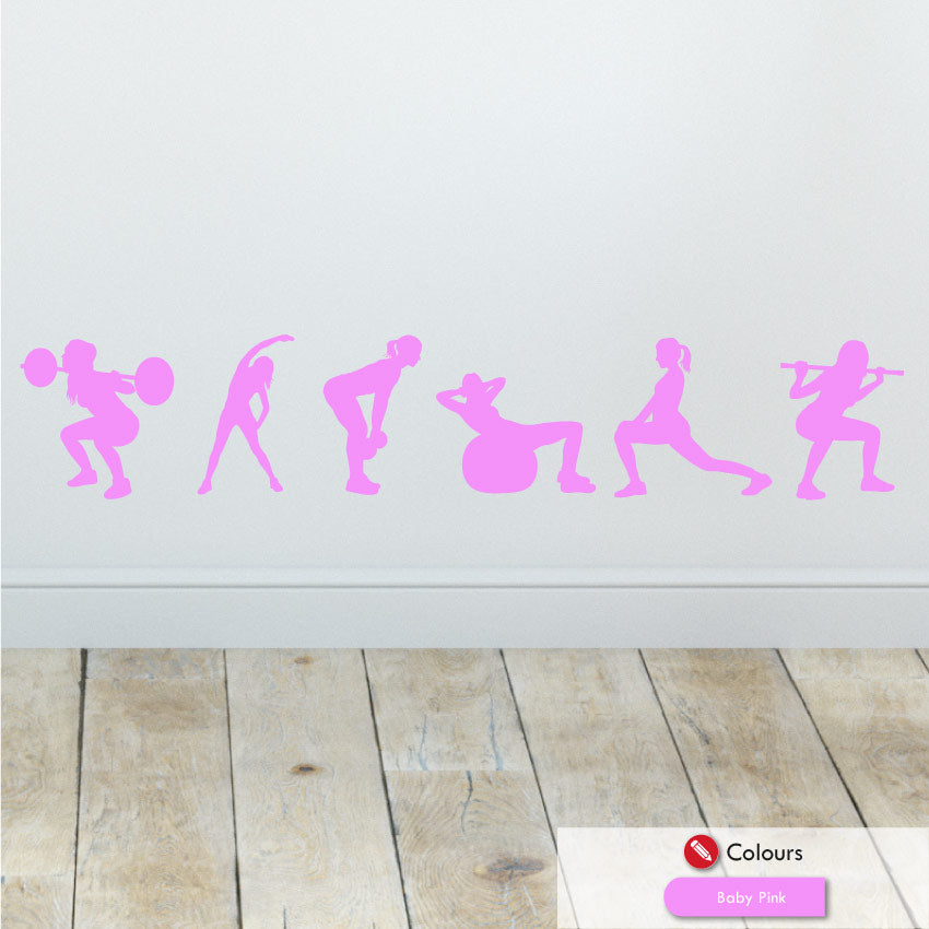 ladies wall decal stickers