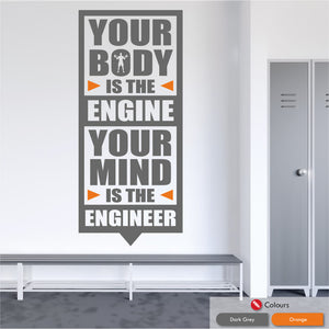 
            
                Load image into Gallery viewer, Motivational Gym Wall Art Decal
            
        