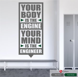 
            
                Load image into Gallery viewer, Motivational Gym Wall Art Decal
            
        