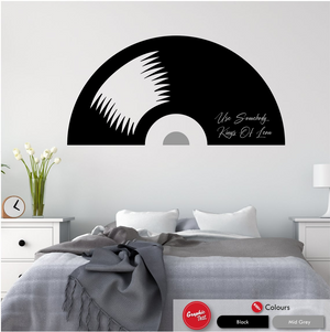
            
                Load image into Gallery viewer, Personalised Music Record Wall Art Sticker
            
        